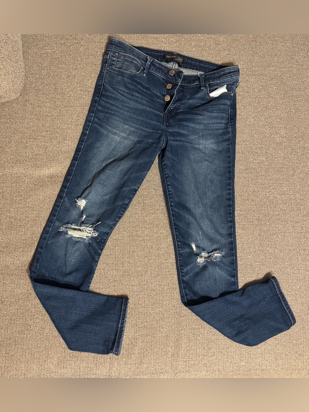 Abercrombie & Fitch Signature Edition Distressed Jeans